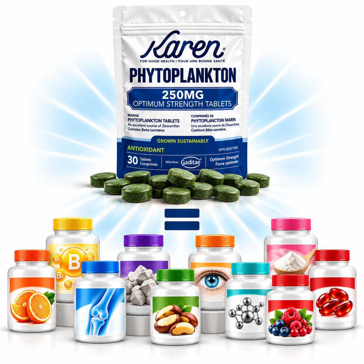 Karen Phytoplankton - 250mg Optimum Tablet
