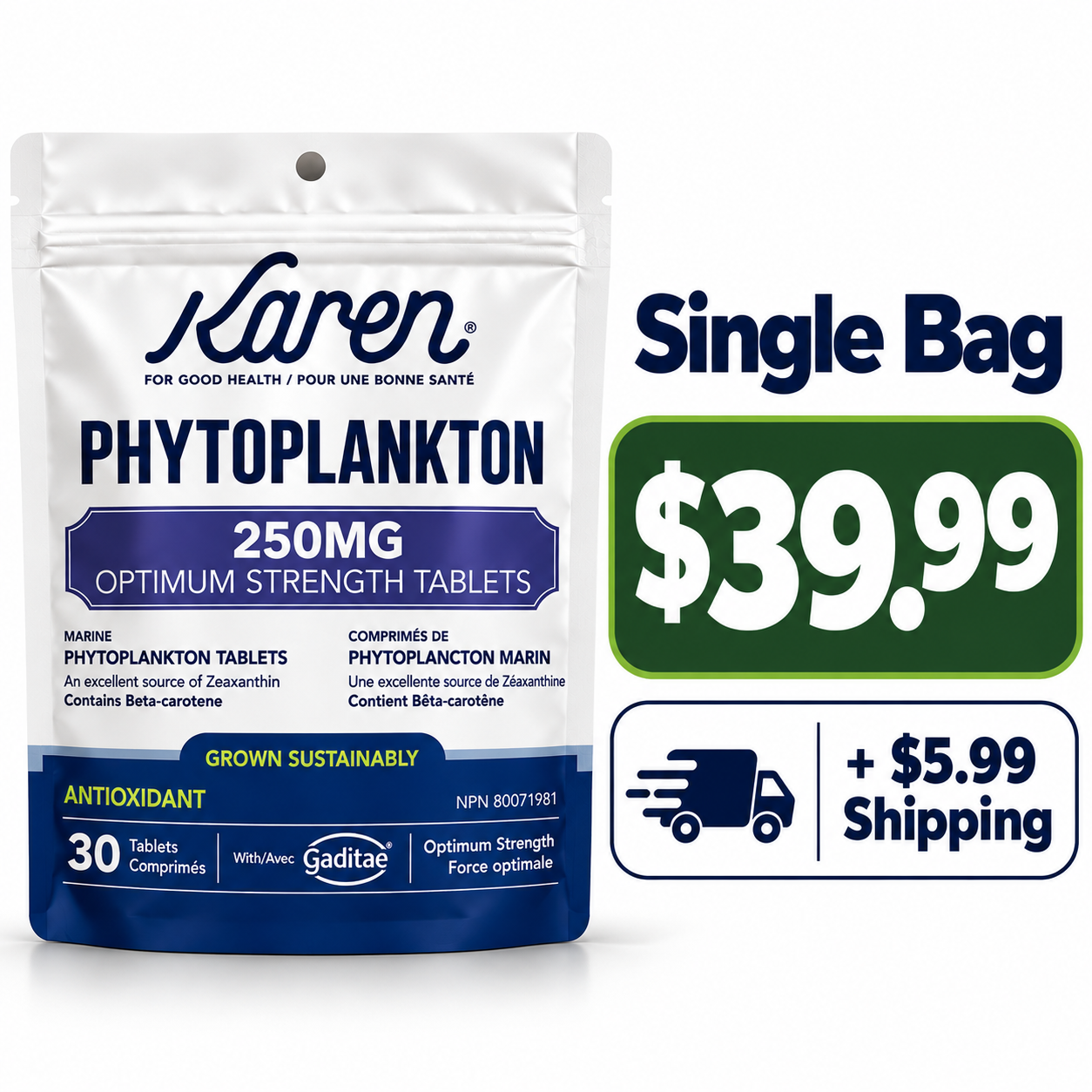 Karen Phytoplankton - 250mg Optimum Tablet